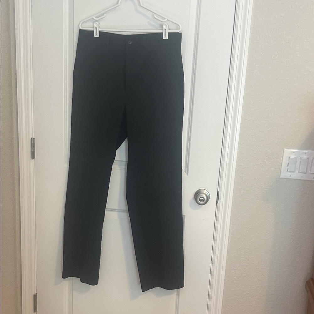 David Taylor Men's Black Dress Trousers